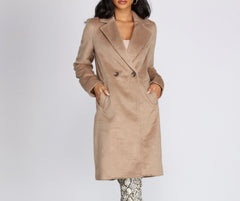Straight Elegance Long Fur Coat - Lady Occasions