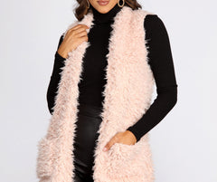 Love To Layer Long Faux Fur Vest - Lady Occasions