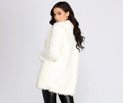 No Chill Faux Fur Long Jacket - Lady Occasions