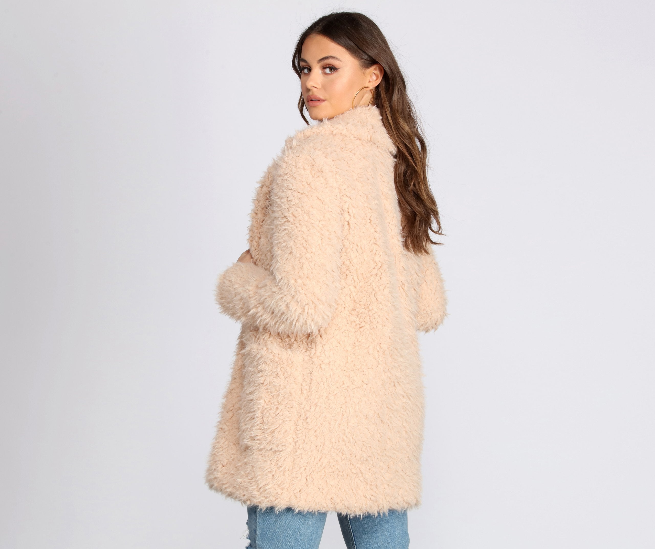 No Chill Faux Fur Long Jacket - Lady Occasions