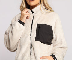 Trendy Nylon Faux Fur Reversible Jacket - Lady Occasions