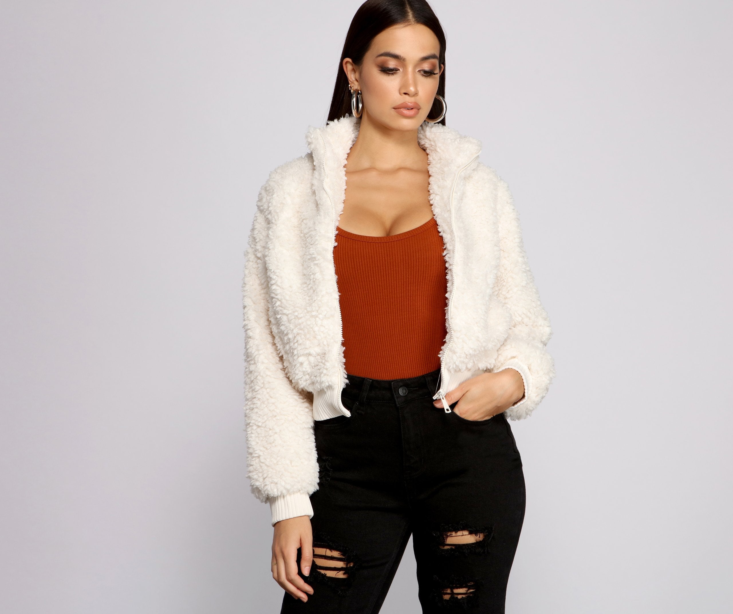 Back To Basics Faux Fur Jacket - Lady Occasions