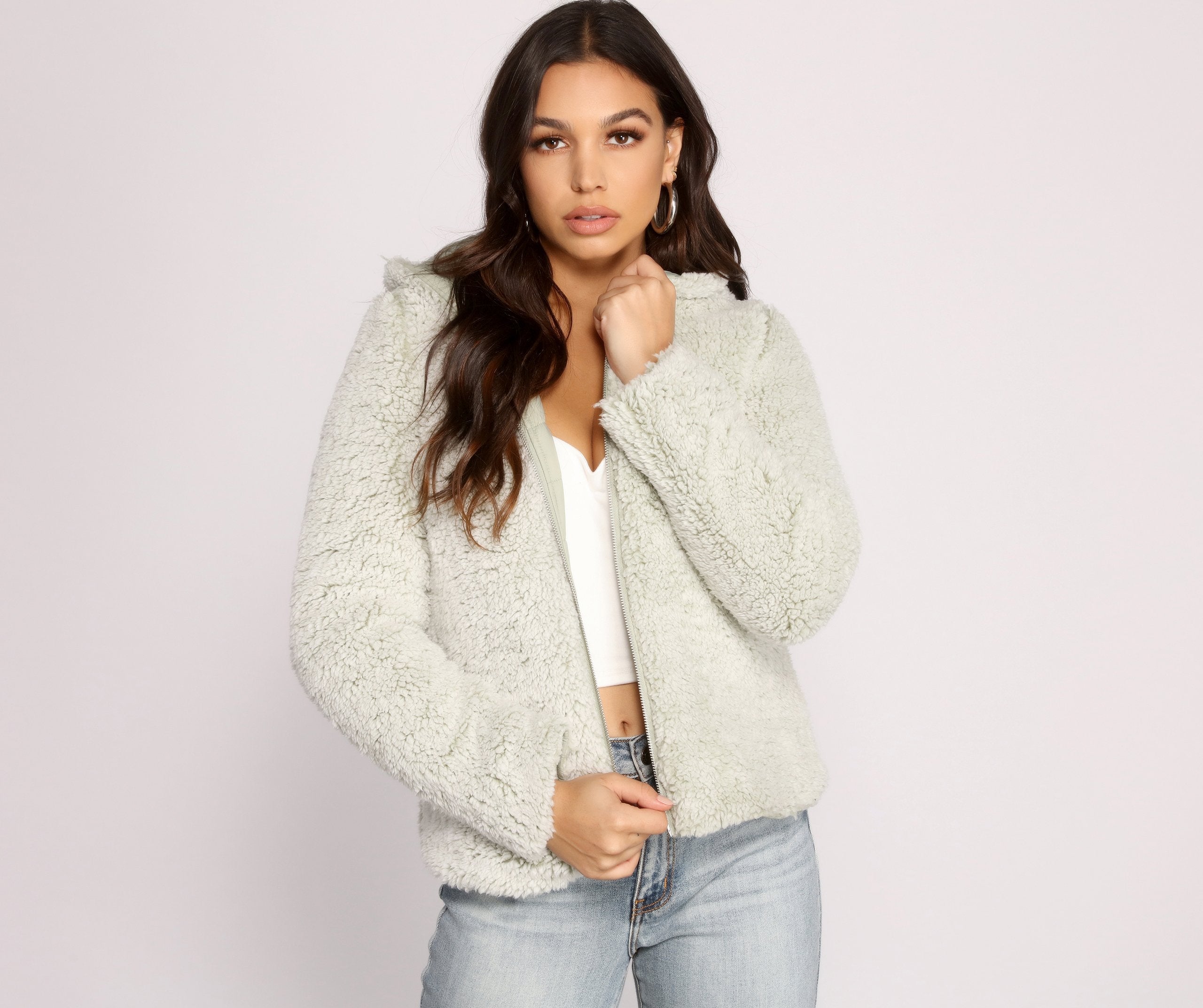 Faux Fur Reversible Puffer Jacket - Lady Occasions