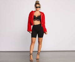Faux-Ever Trendy Hooded Jacket - Lady Occasions
