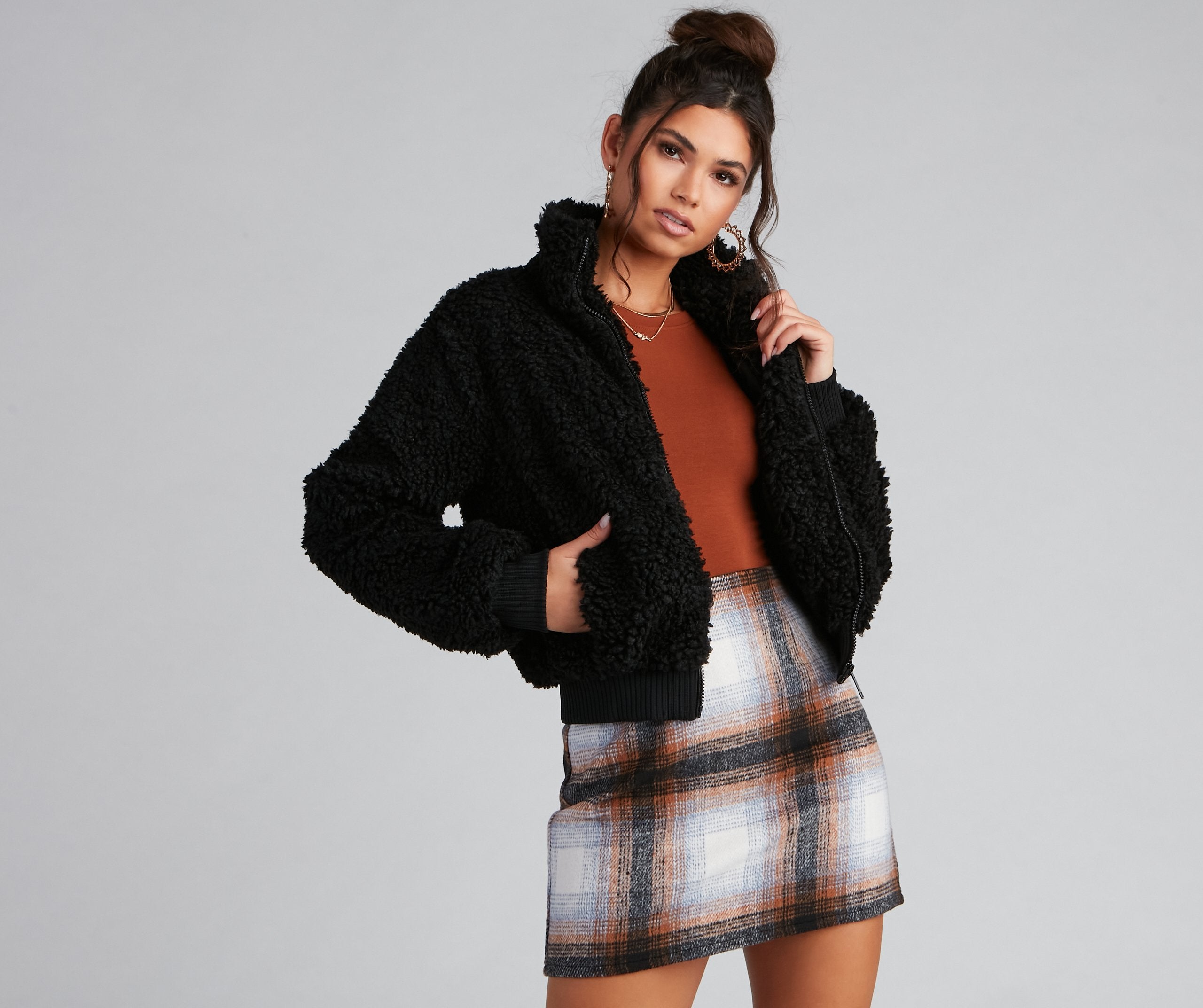 Cozy And Chill Faux Fur Jacket - Lady Occasions