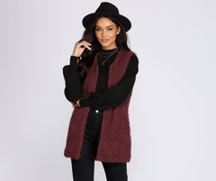 Pretty And Posh Faux Fur Vest - Lady Occasions