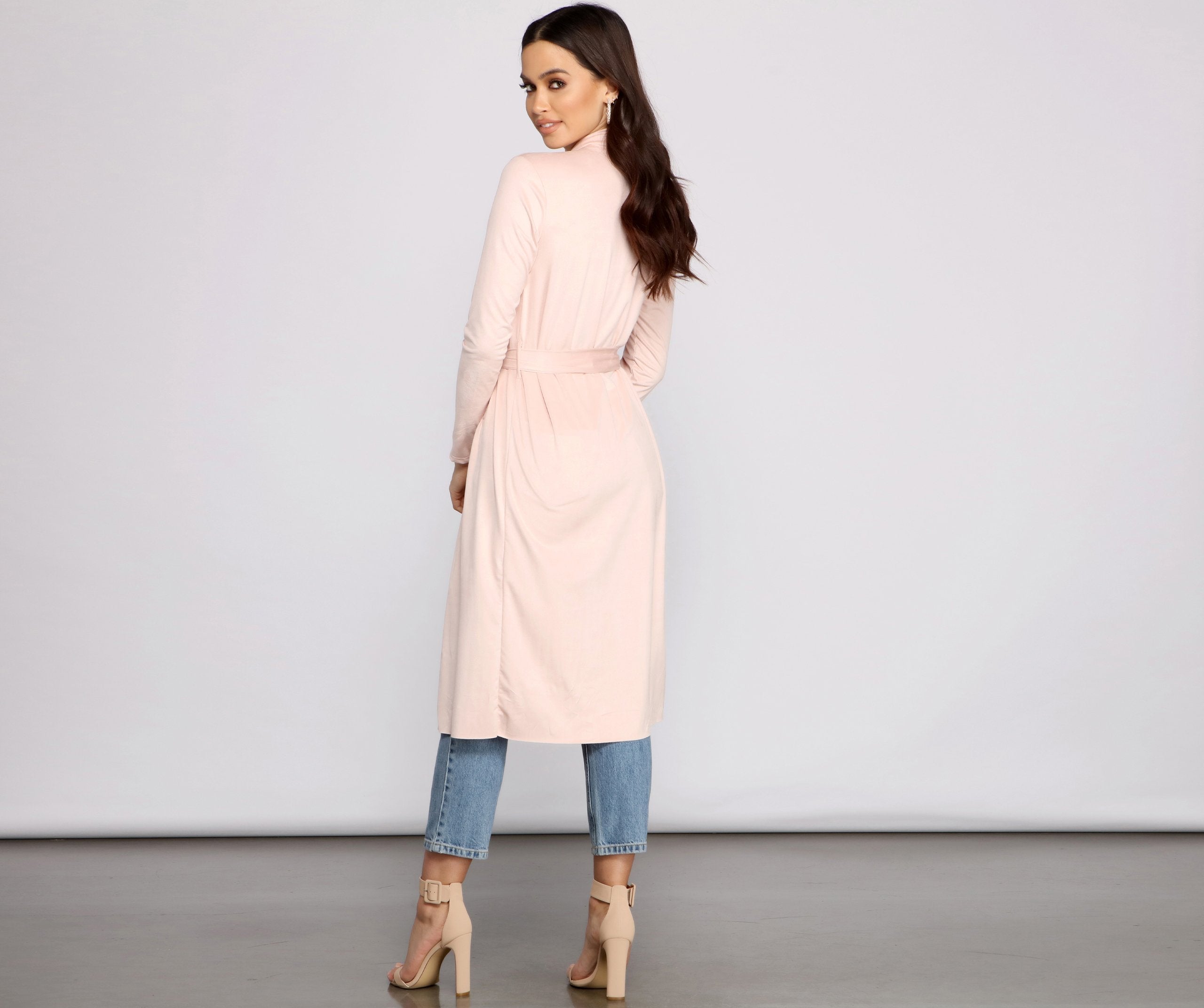 On The Town Suede Trench - Lady Occasions