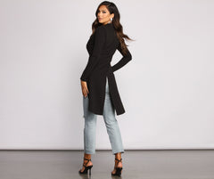 Lead the Way Long Crepe Jacket - Lady Occasions