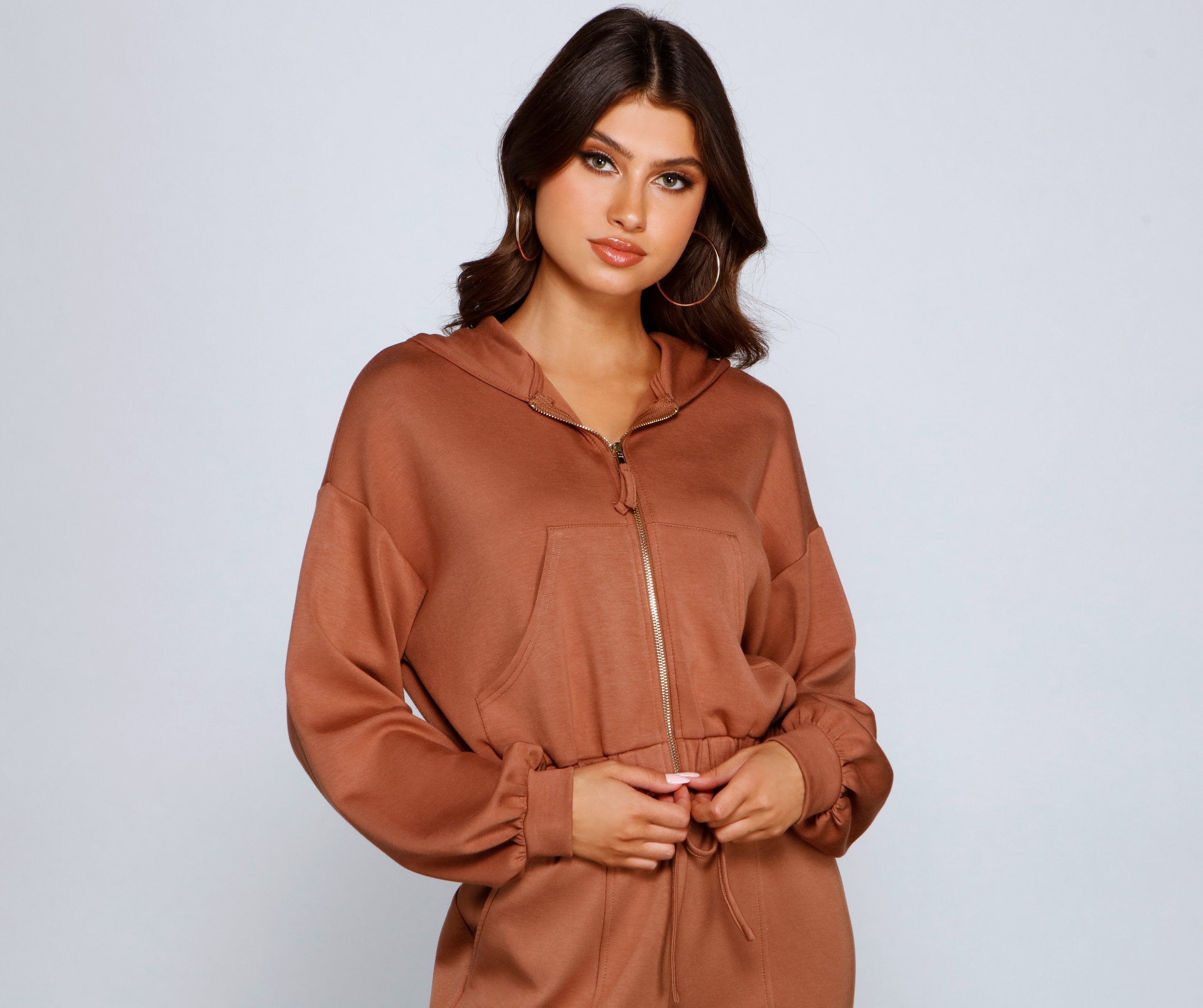 Trendsetting Babe Zip-Up Hoodie - Lady Occasions