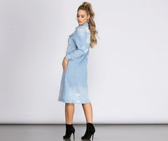 Denim For Days Long Jacket - Lady Occasions