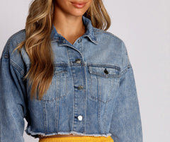 Cropped Denim Dreams Jacket - Lady Occasions