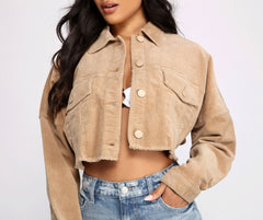 Buttoned Up Corduroy Jacket