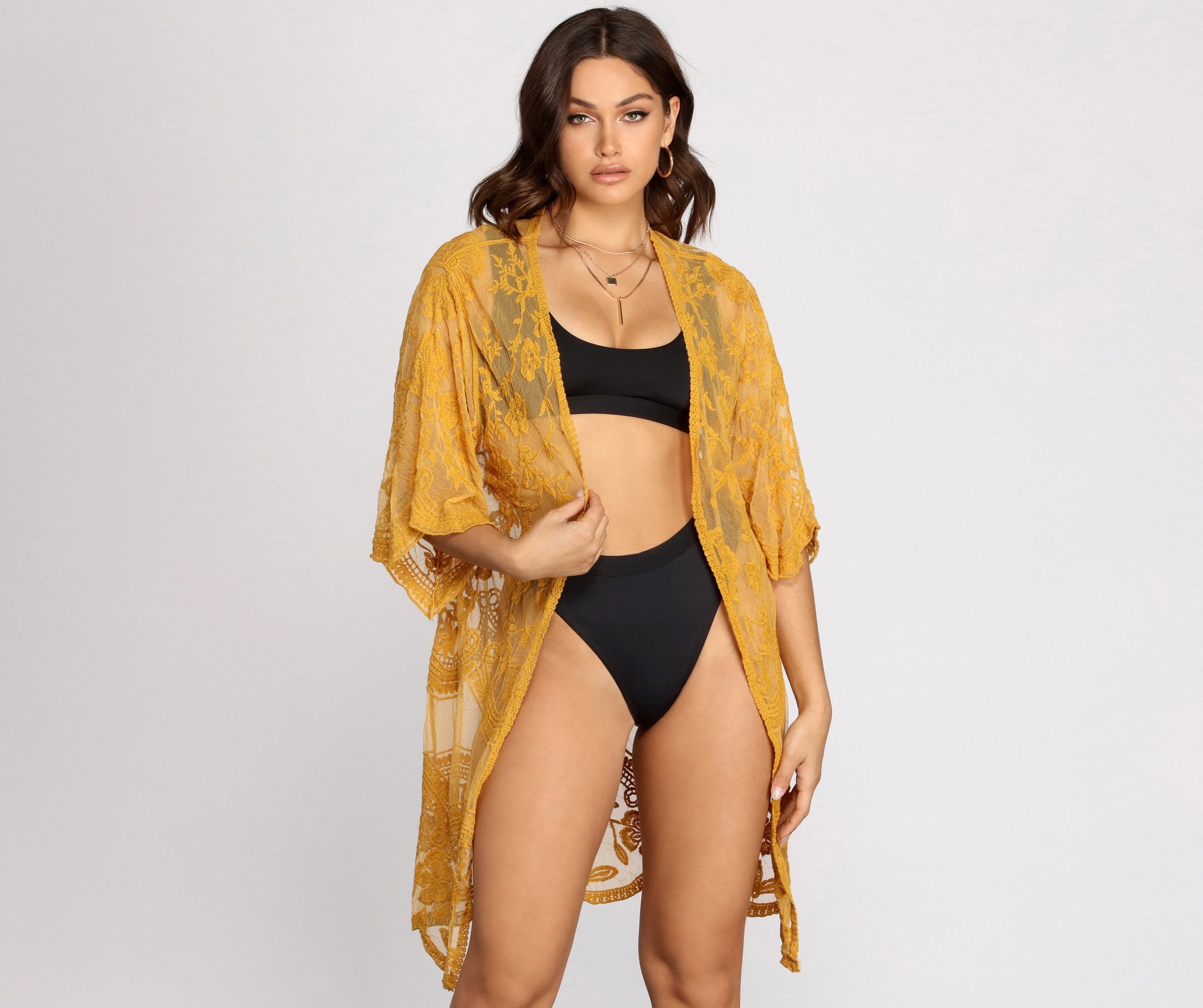 Desert Wanderer Crochet Kimono - Lady Occasions