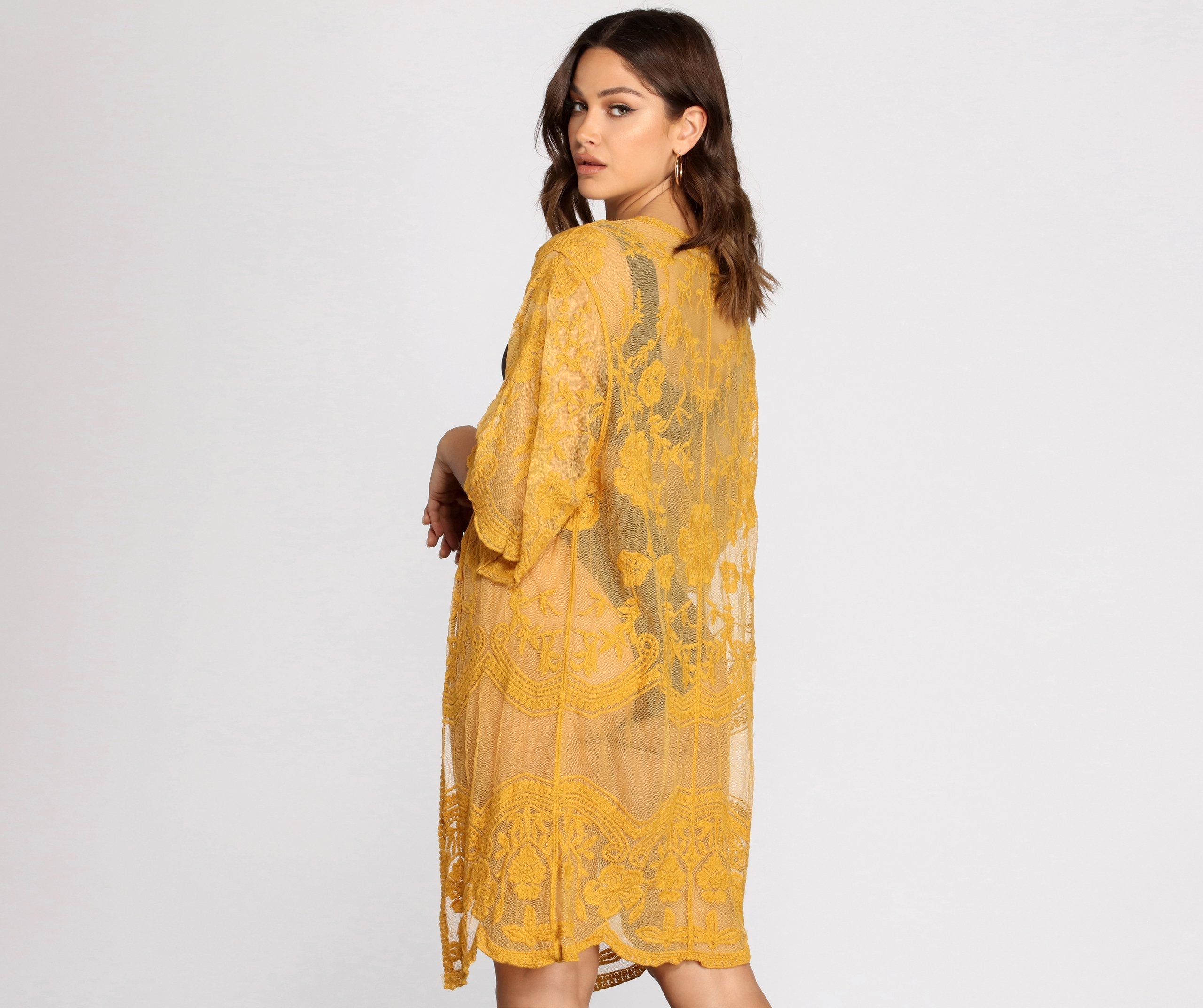 Desert Wanderer Crochet Kimono - Lady Occasions