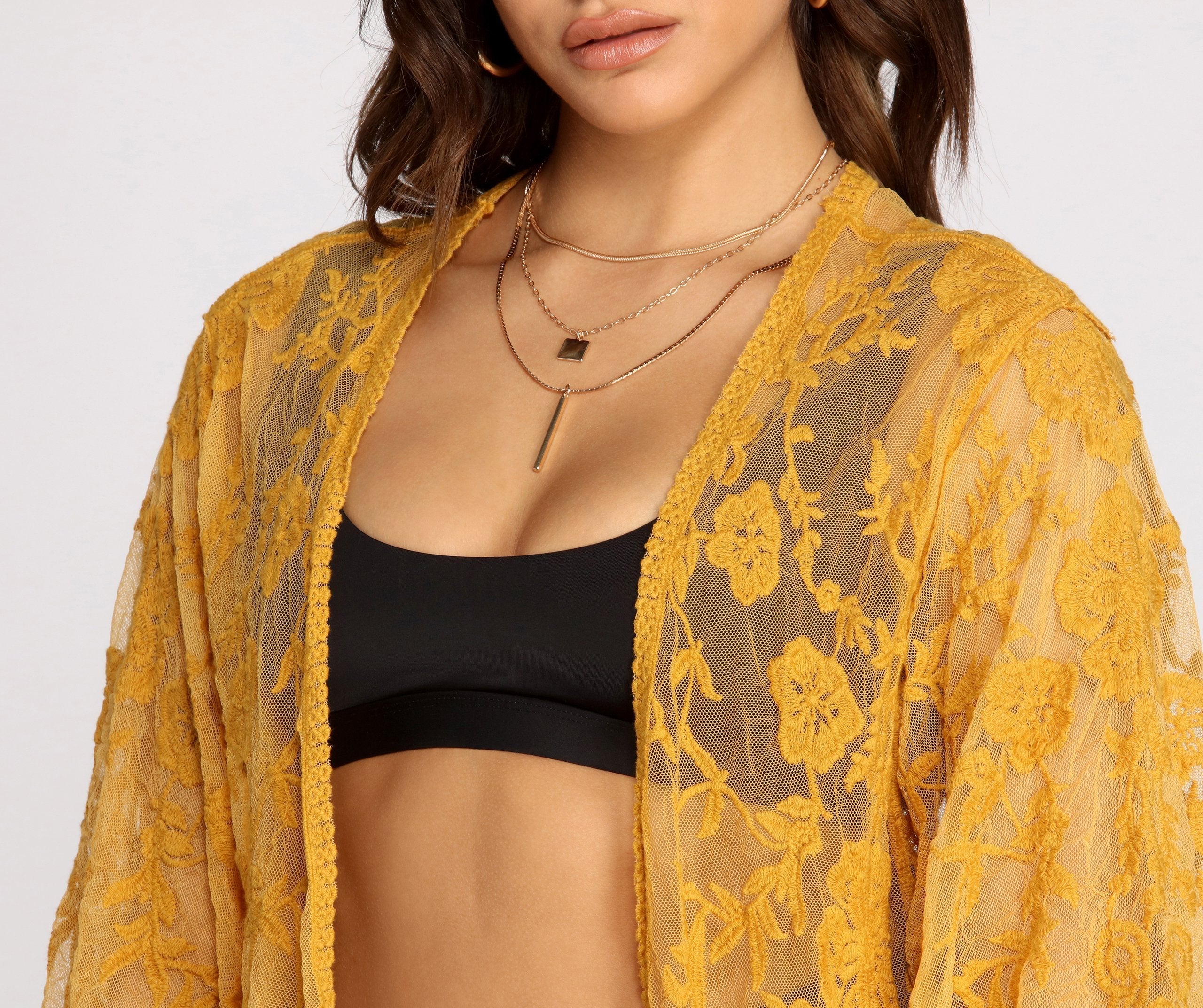 Desert Wanderer Crochet Kimono - Lady Occasions