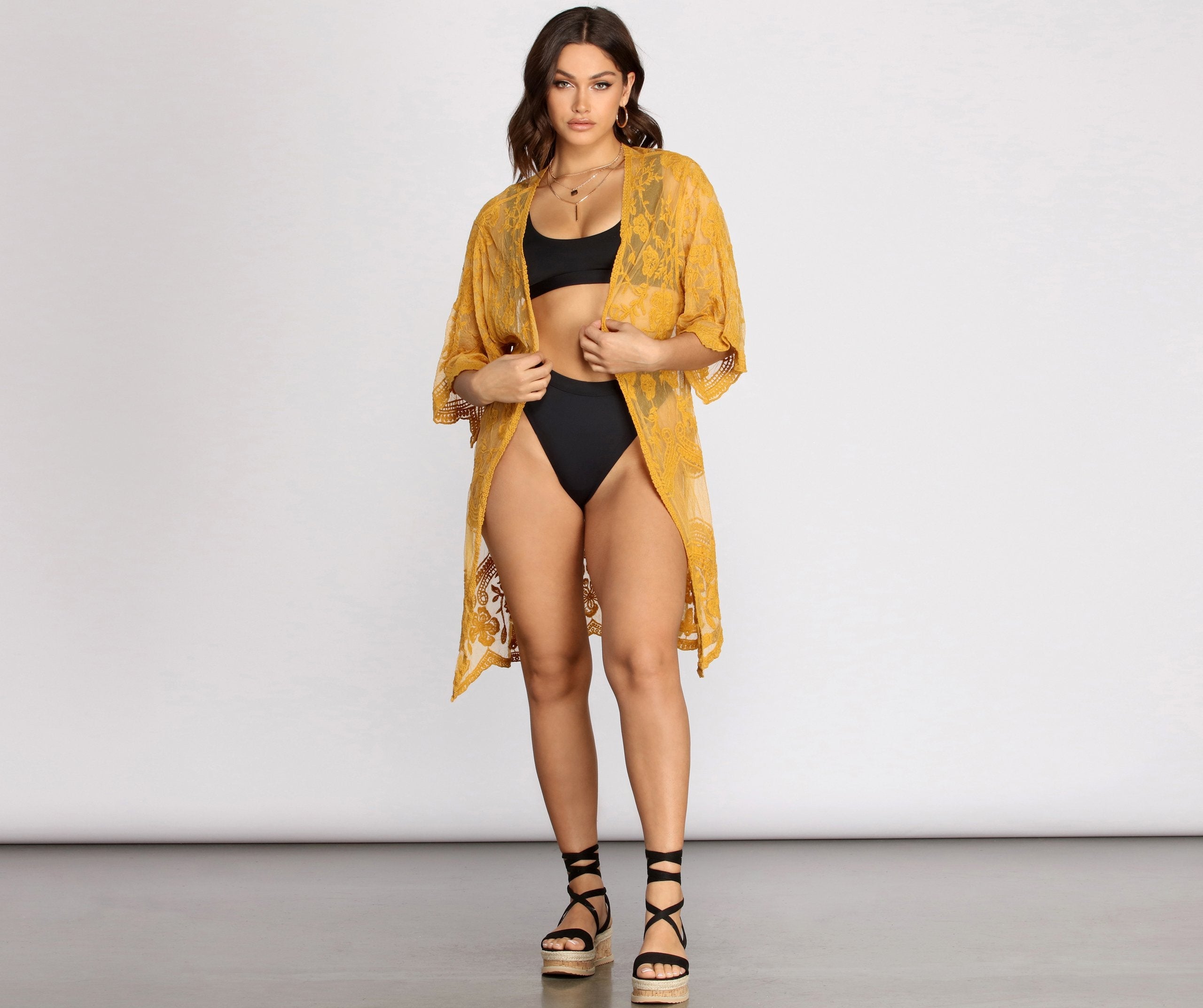 Desert Wanderer Crochet Kimono - Lady Occasions