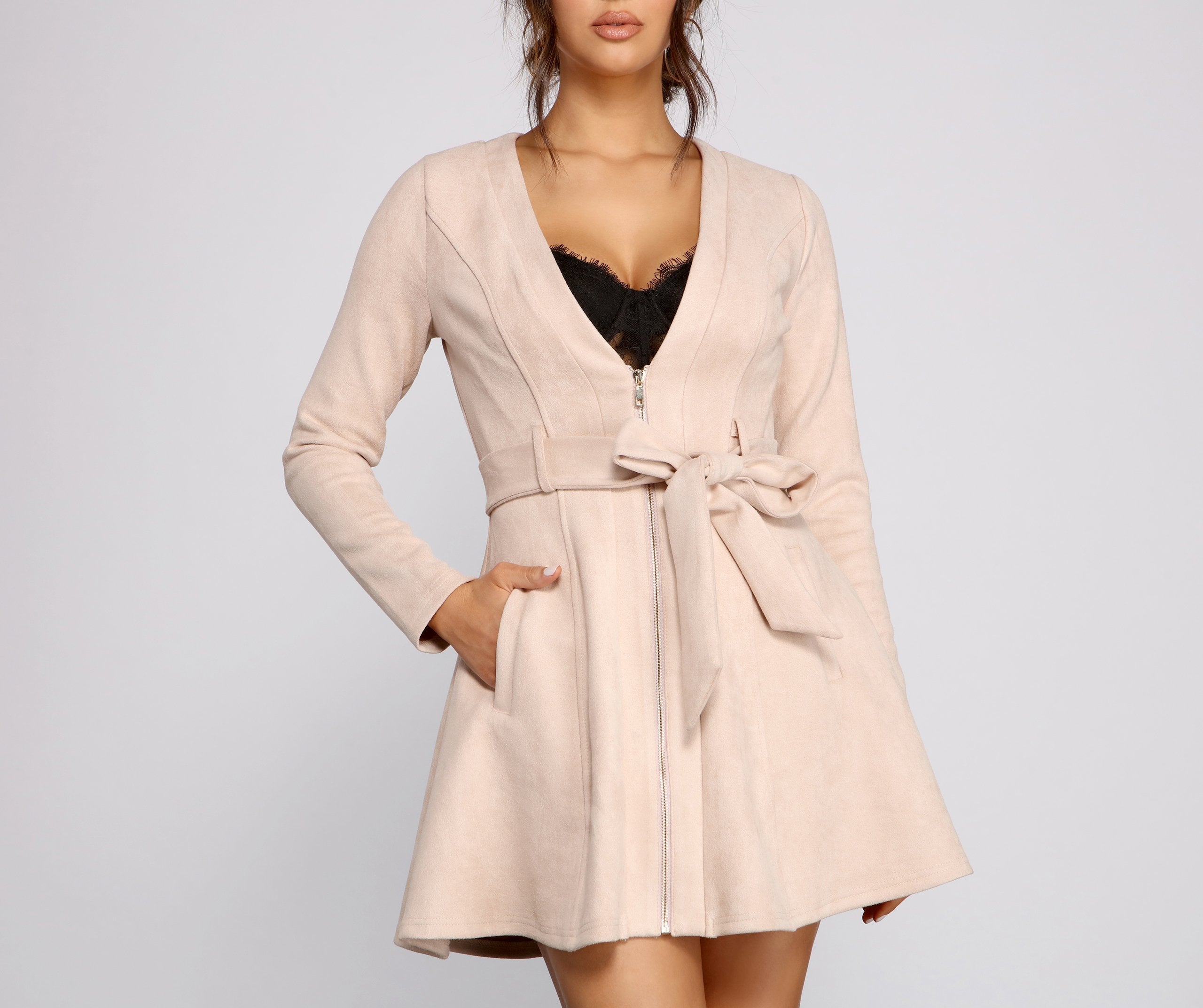 Miss Bossy Trench Dress - Lady Occasions