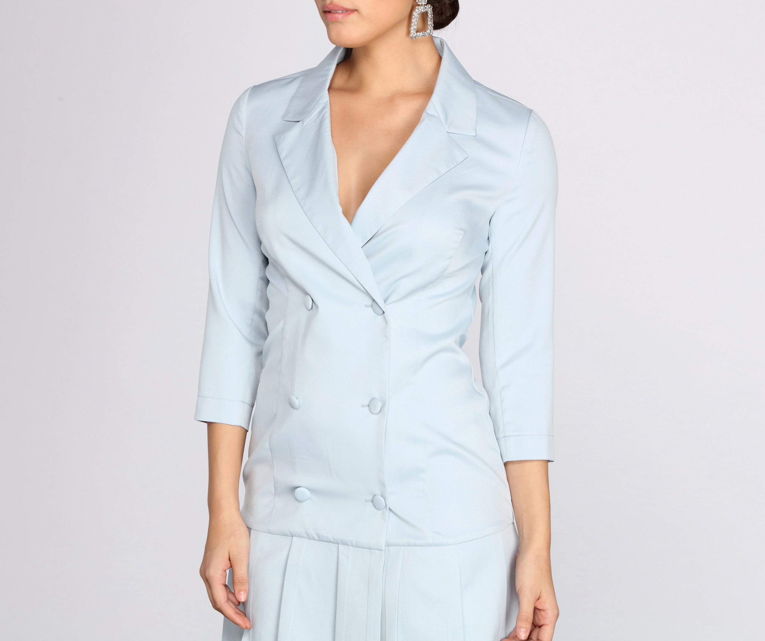 Back To Business Trench Dress - Lady Occasions