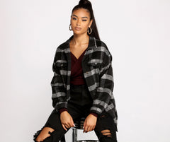 The One Belted Flannel Jacket - Lady Occasions