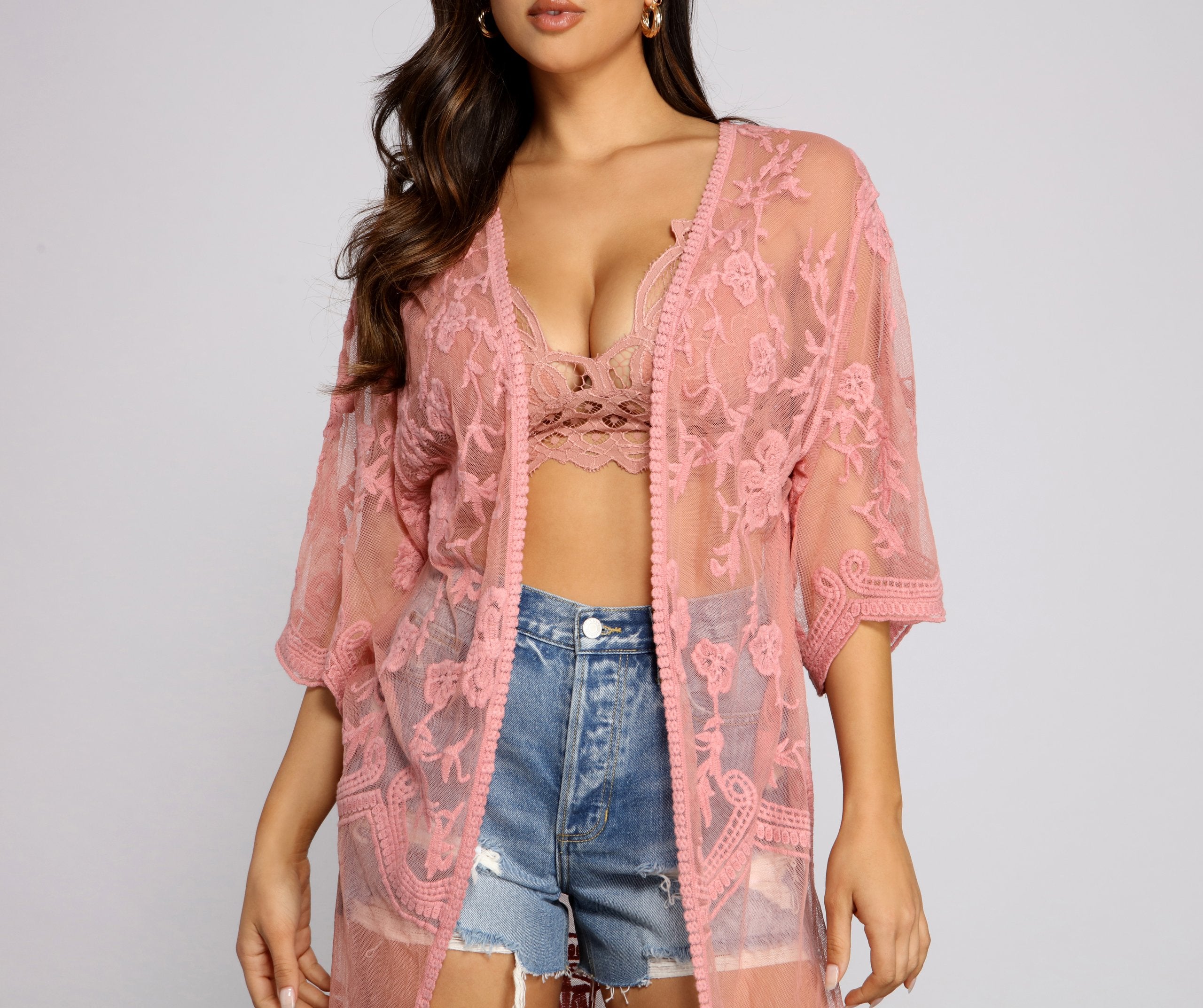 Desert Wanderer Crochet Kimono - Lady Occasions