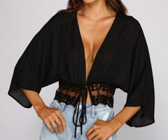 Dreamy And Chic Tie-Front Top - Lady Occasions