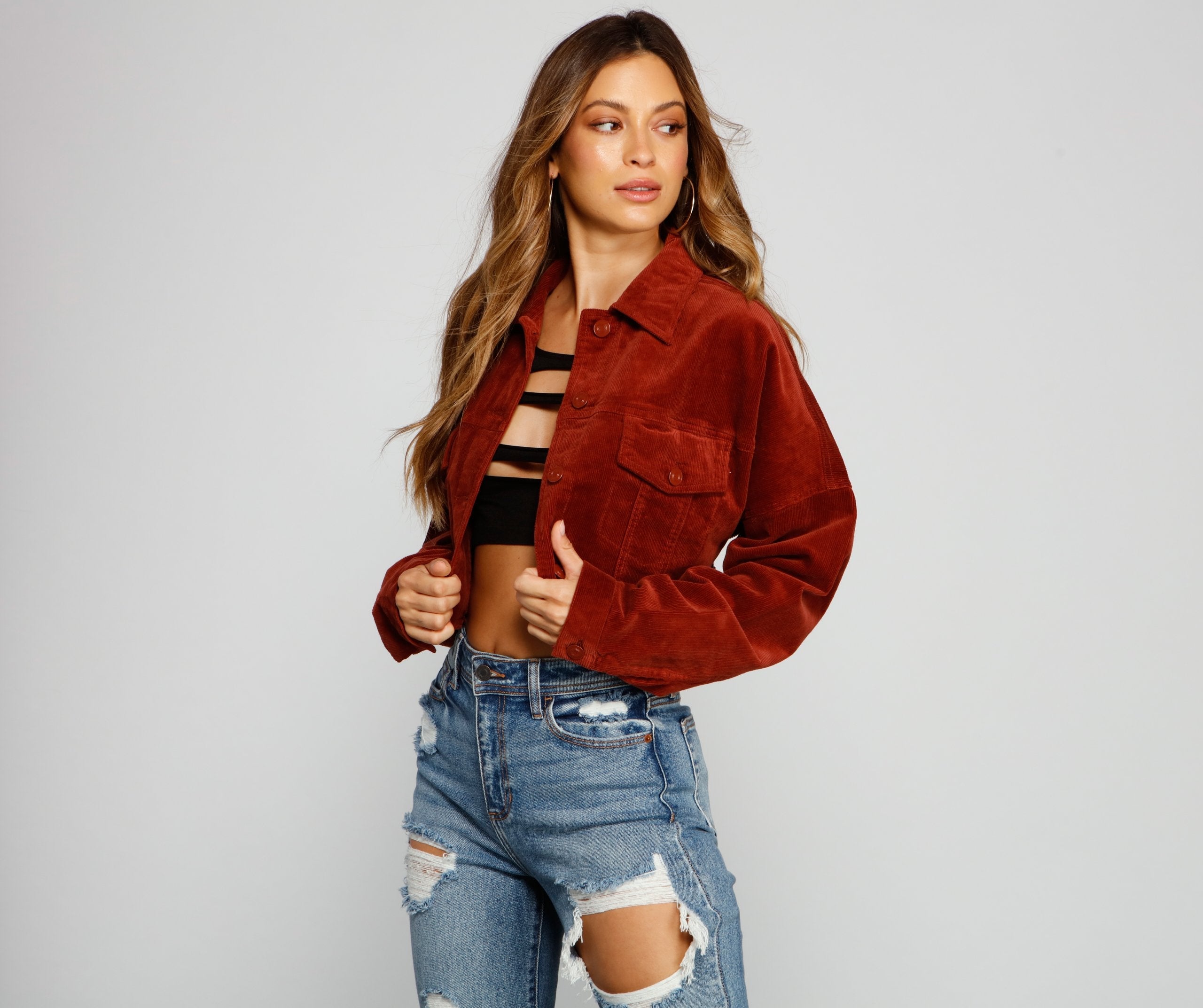 Buttoned Up Corduroy Jacket