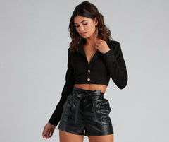 Moment For Luxe Cropped Blazer - Lady Occasions