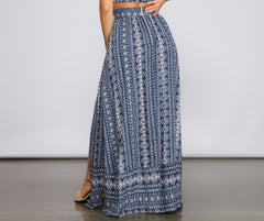 Bohemian Beat High Waist Maxi Skirt - Lady Occasions