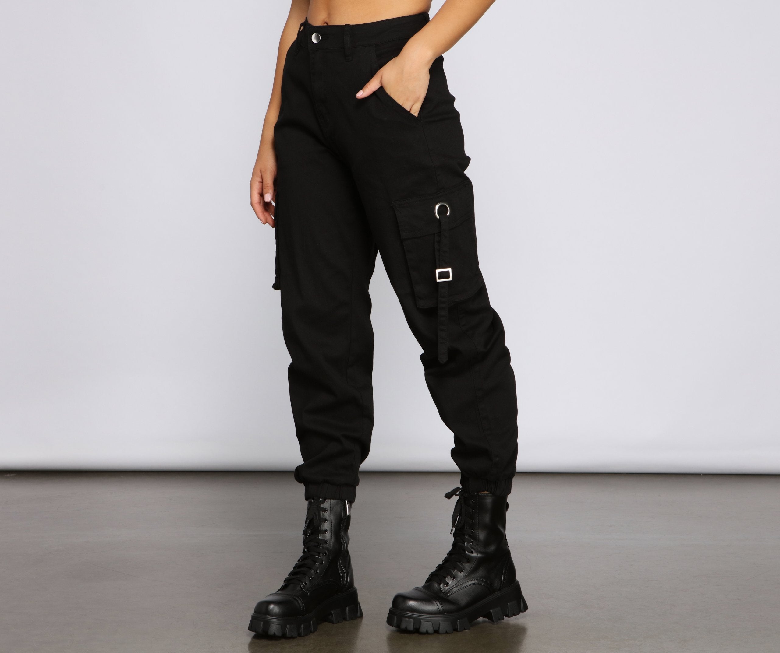 Casual Chic Cargo Jogger Pants - Lady Occasions