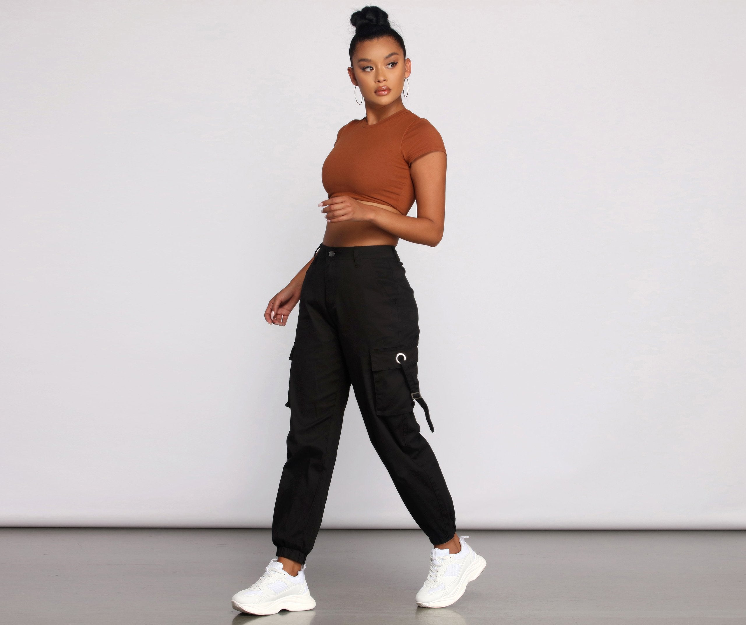 Casual Chic Cargo Jogger Pants - Lady Occasions