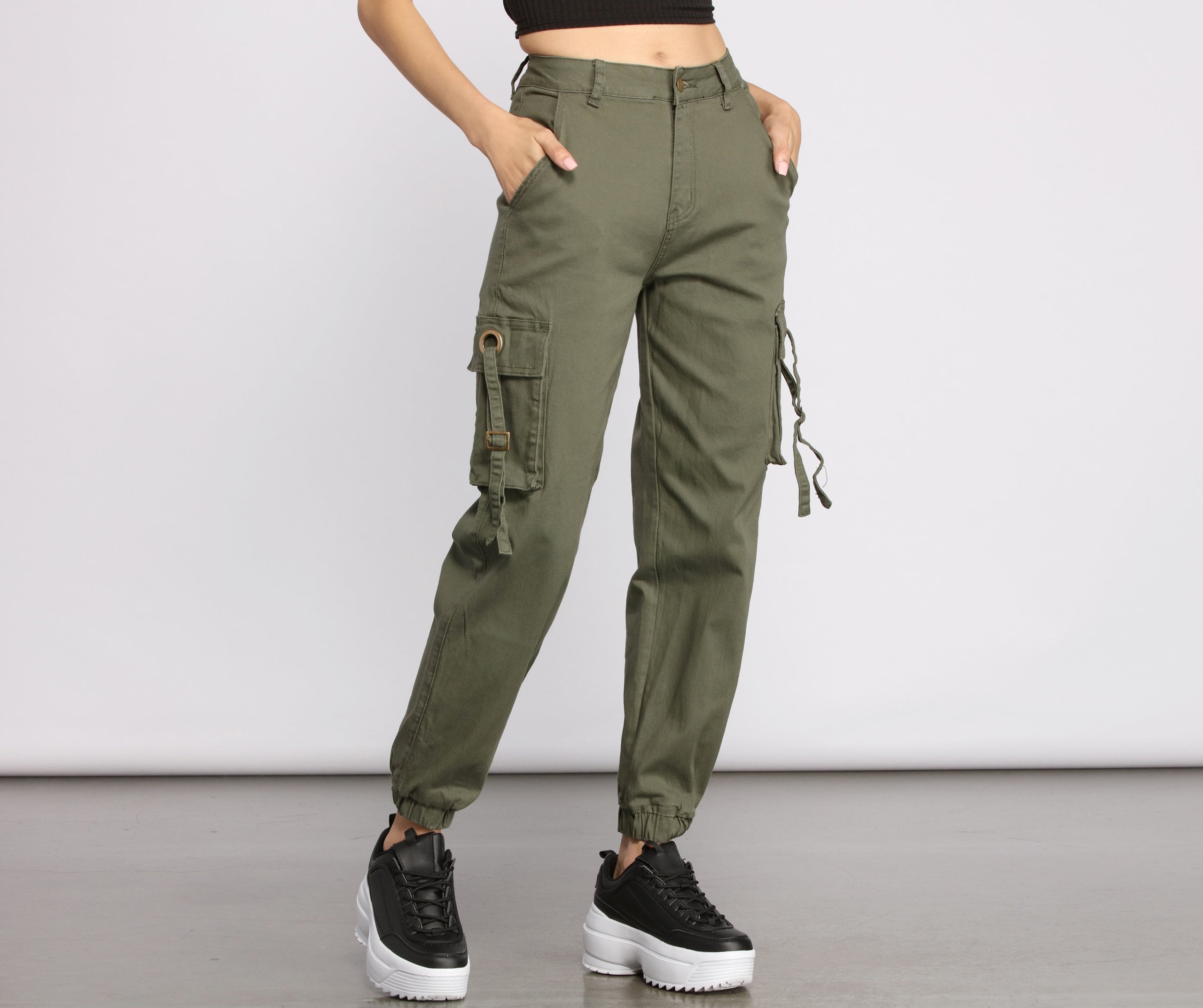 Casual Chic Cargo Jogger Pants - Lady Occasions