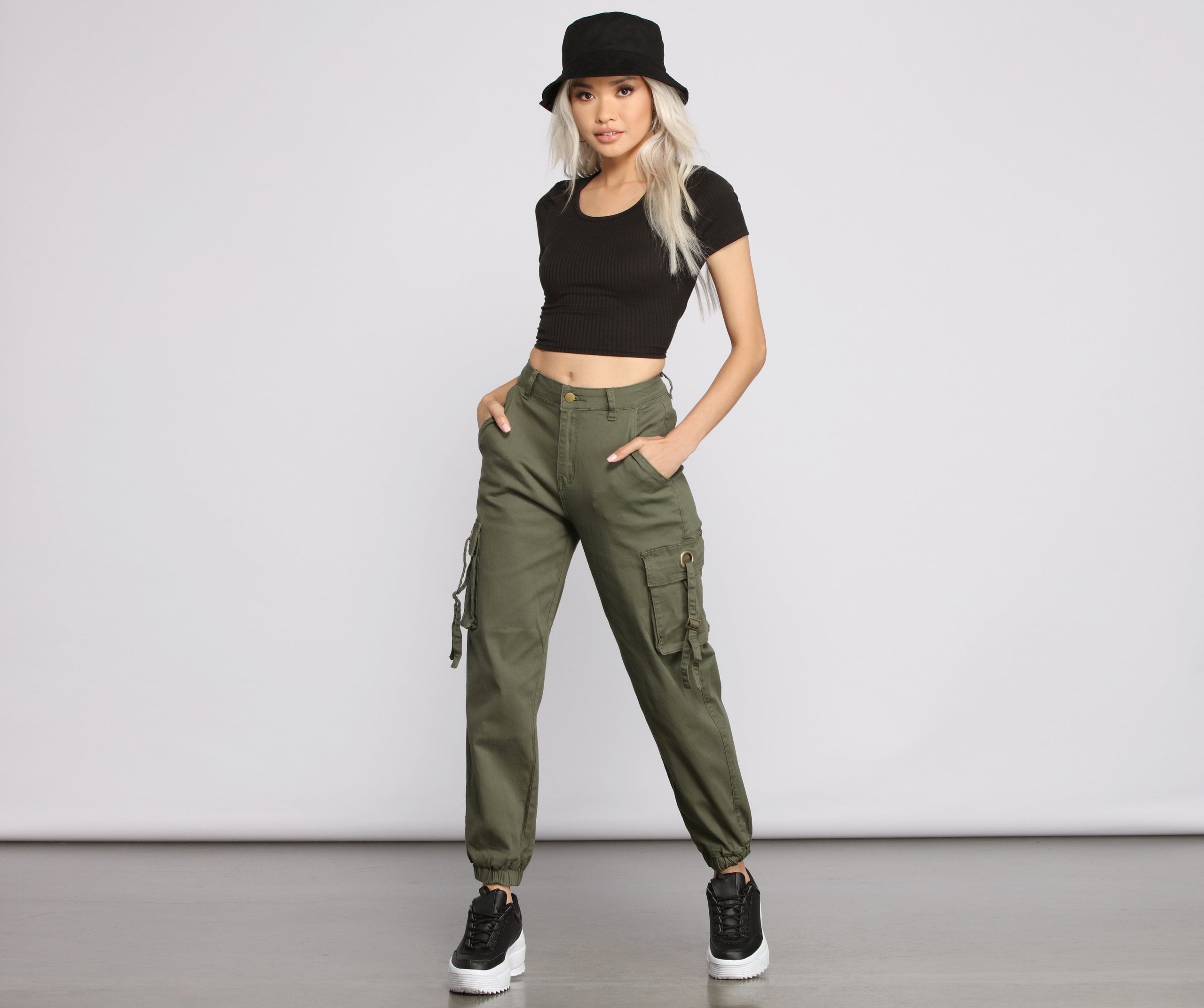 Casual Chic Cargo Jogger Pants - Lady Occasions