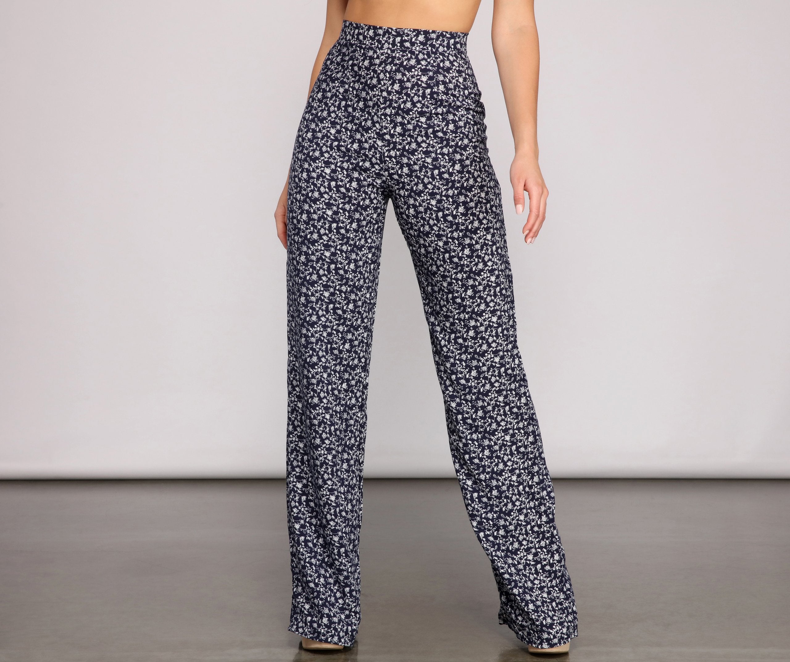 Boho Beauty Wide-Leg Pants - Lady Occasions