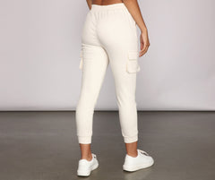 Keeping Knit Lowkey Cargo Joggers - Lady Occasions