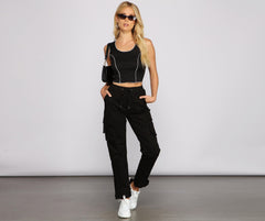 Casual-Chic Cargo Joggers - Lady Occasions