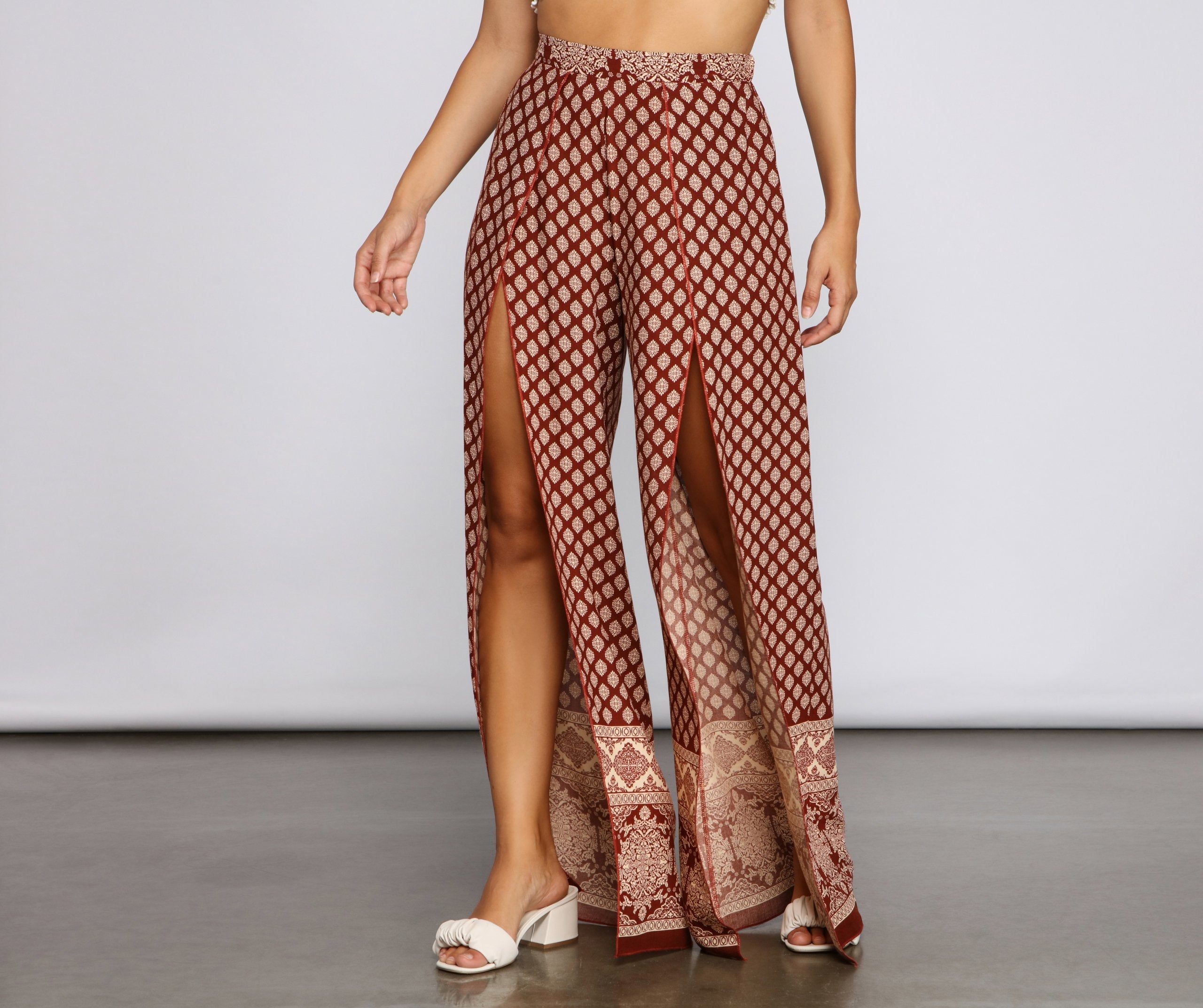 Bohemian Gaze High Waist Pants - Lady Occasions