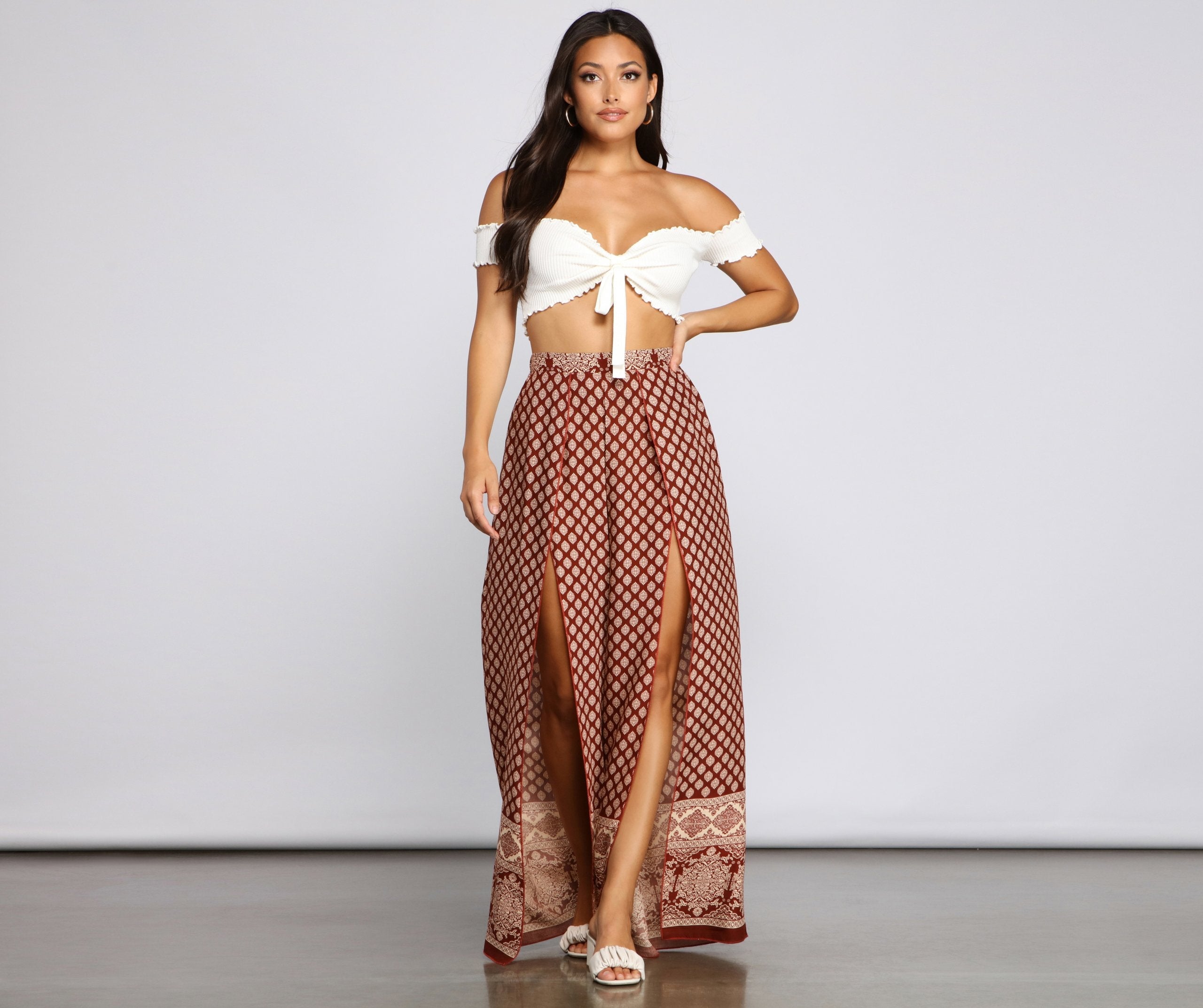 Bohemian Gaze High Waist Pants - Lady Occasions