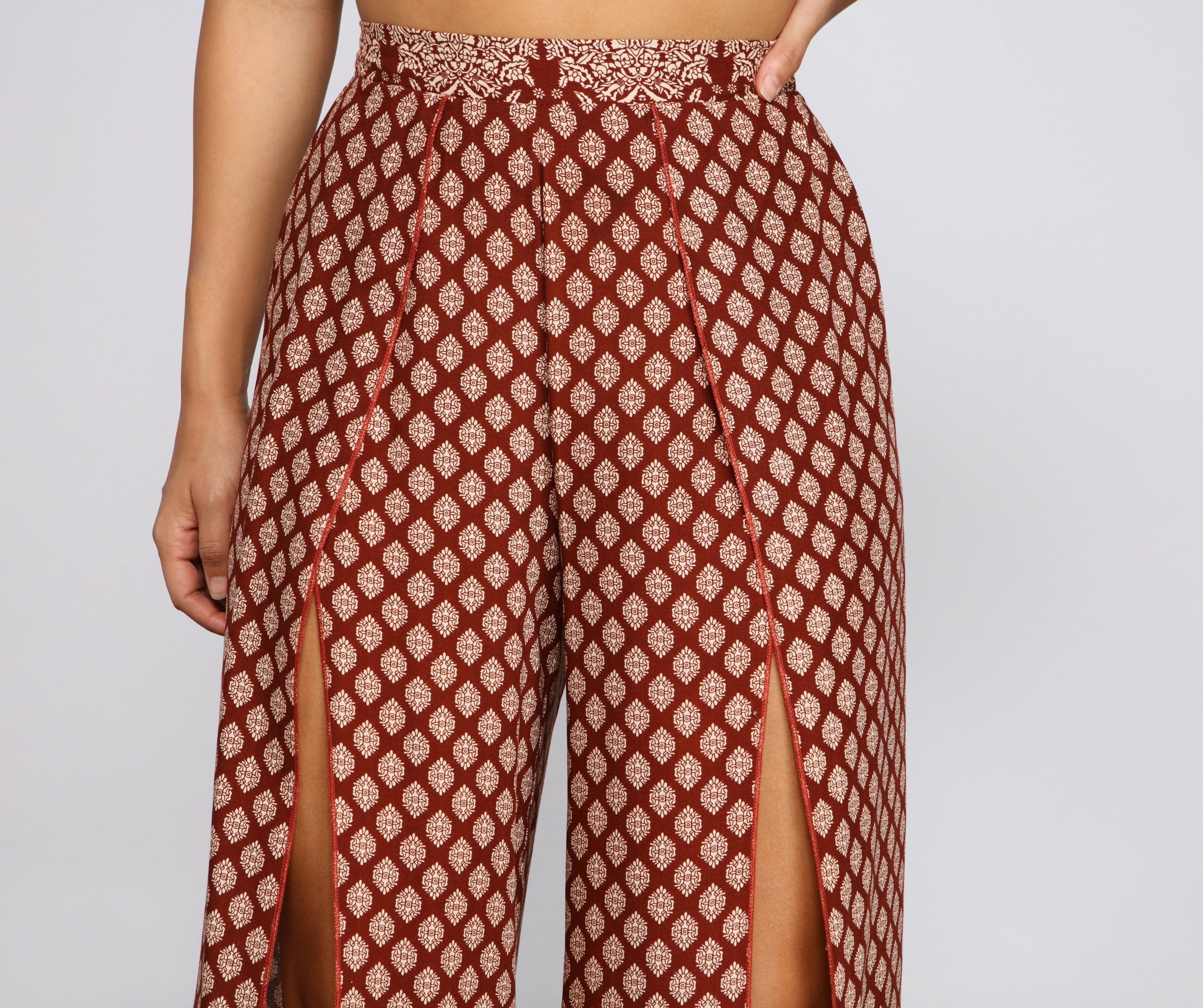 Bohemian Gaze High Waist Pants - Lady Occasions