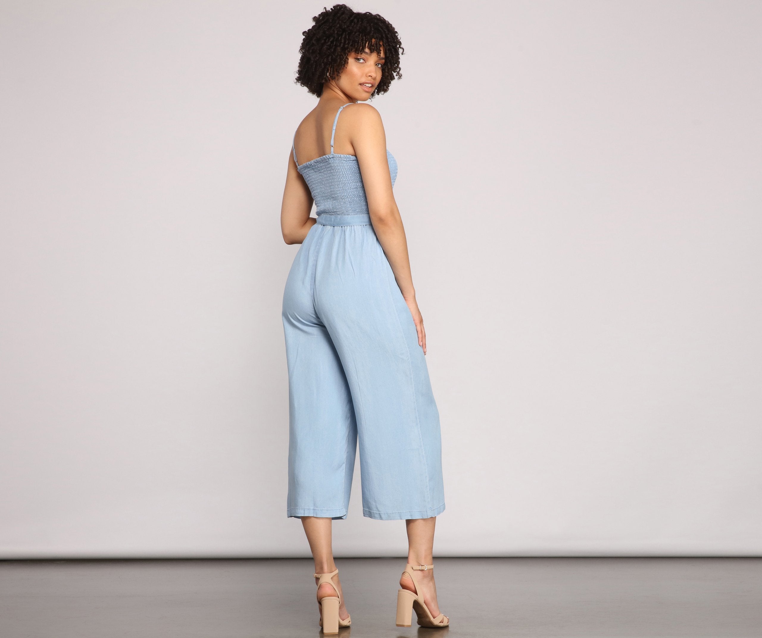 Casual Cutie Cropped Jumpsuit - Lady Occasions