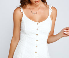 Summertime Chic Eyelet Romper - Lady Occasions