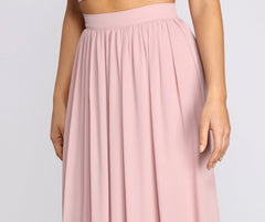 Classic Cutie Chiffon Maxi Skirt - Lady Occasions