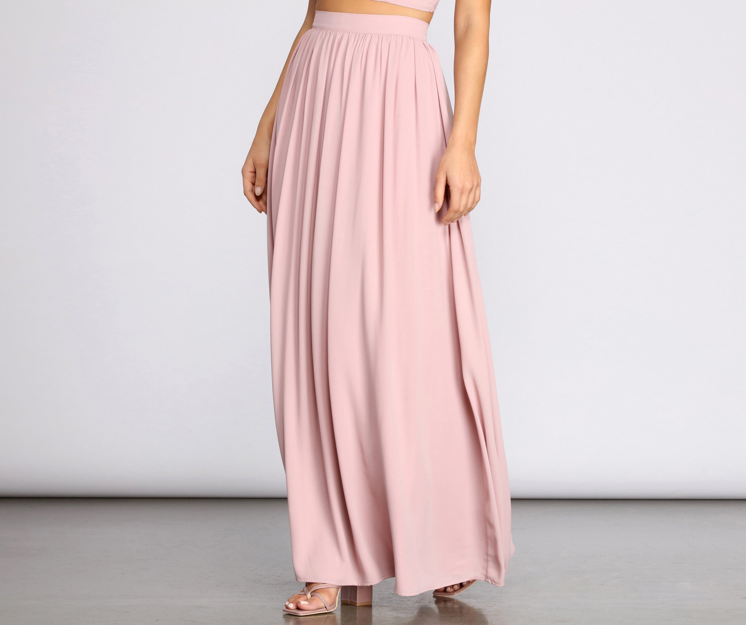 Classic Cutie Chiffon Maxi Skirt - Lady Occasions