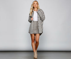 Preppy And Cute Plaid Mini Skirt - Lady Occasions