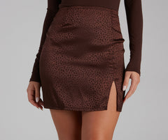 Allure Them All Satin Mini Skirt - Lady Occasions