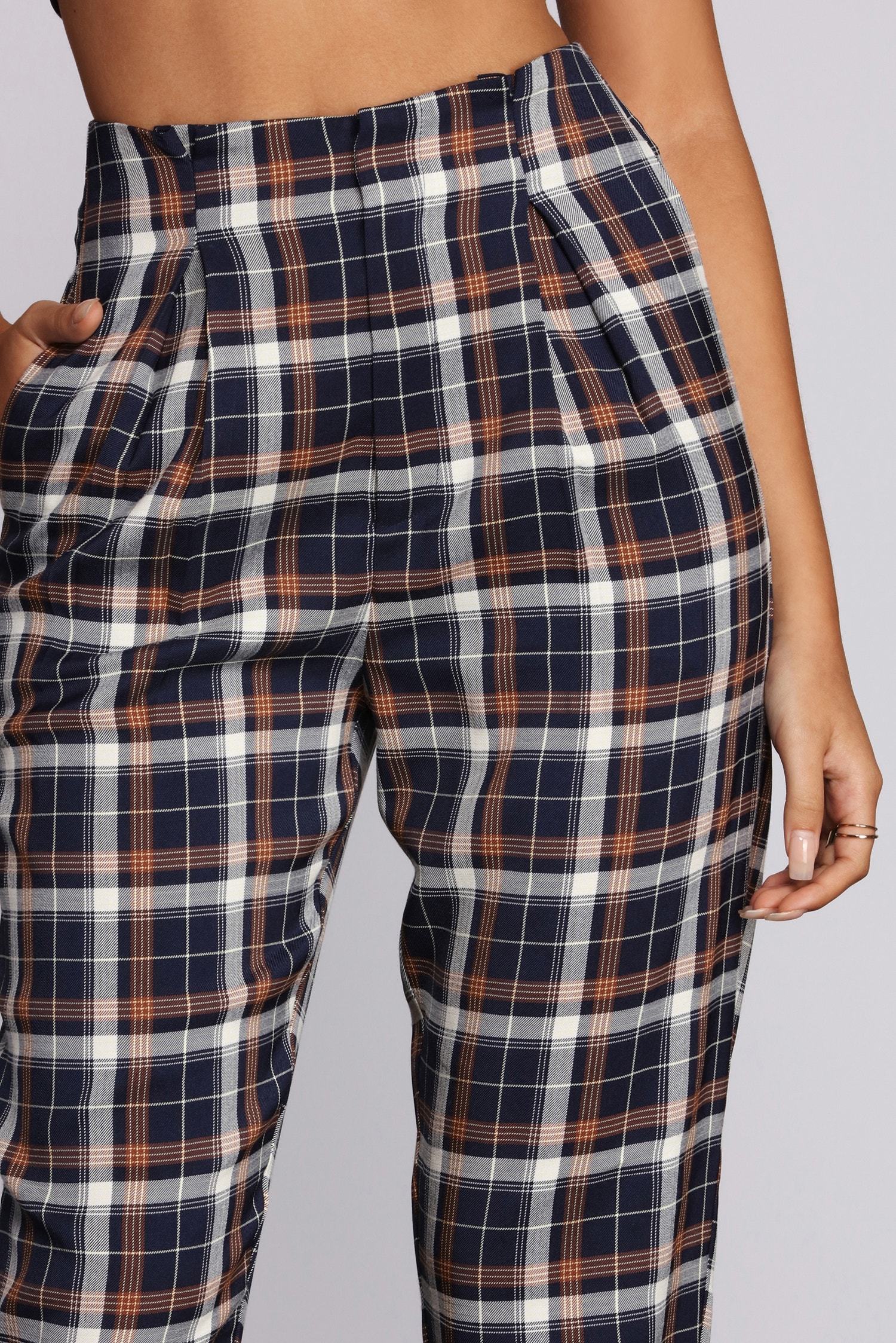 Plaid It Up Pants - Lady Occasions