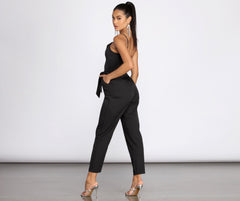Classic Chic Tapered Jumpsuit - Lady Occasions