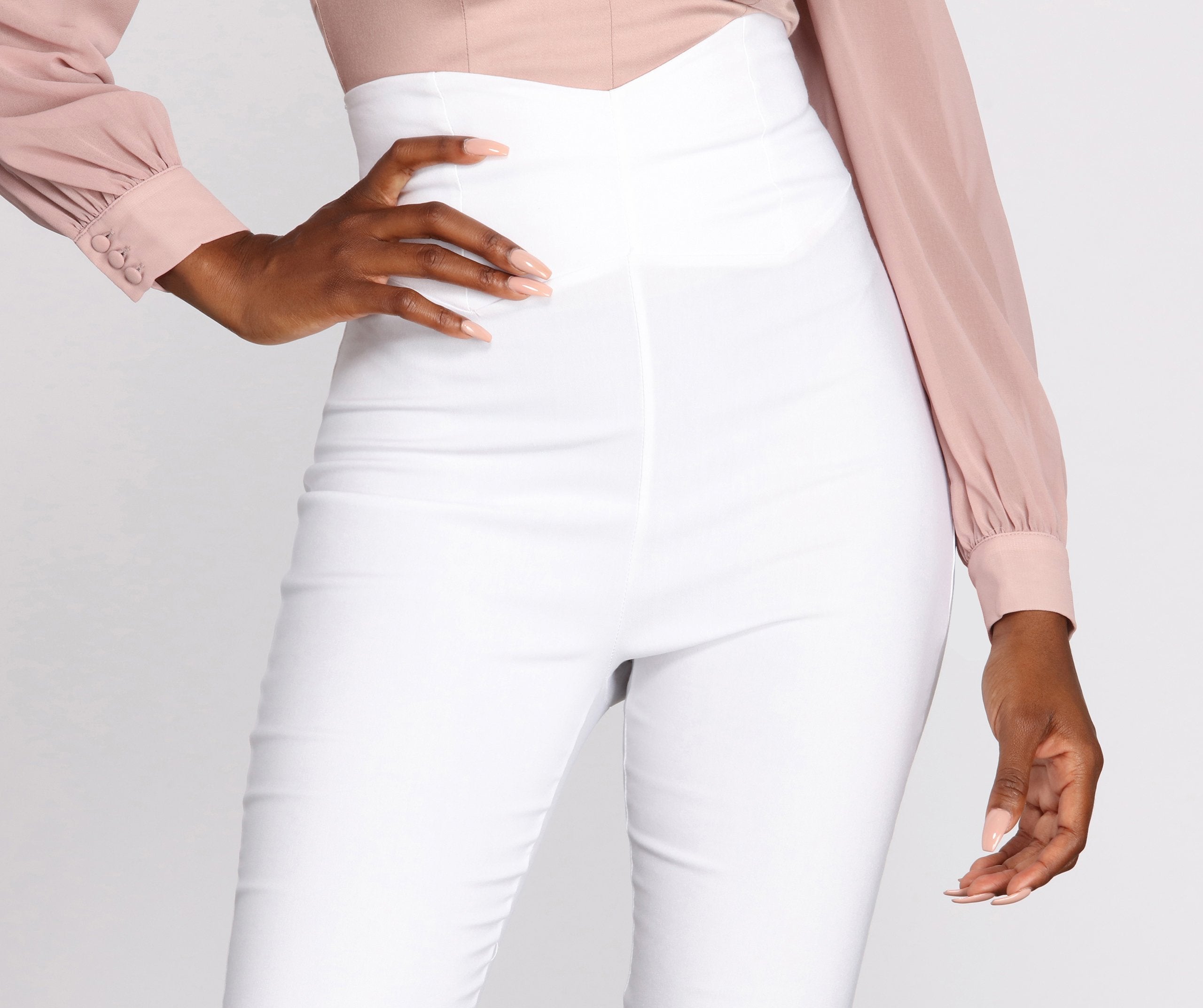 Classic Vibe High Waist Skinny Pants - Lady Occasions