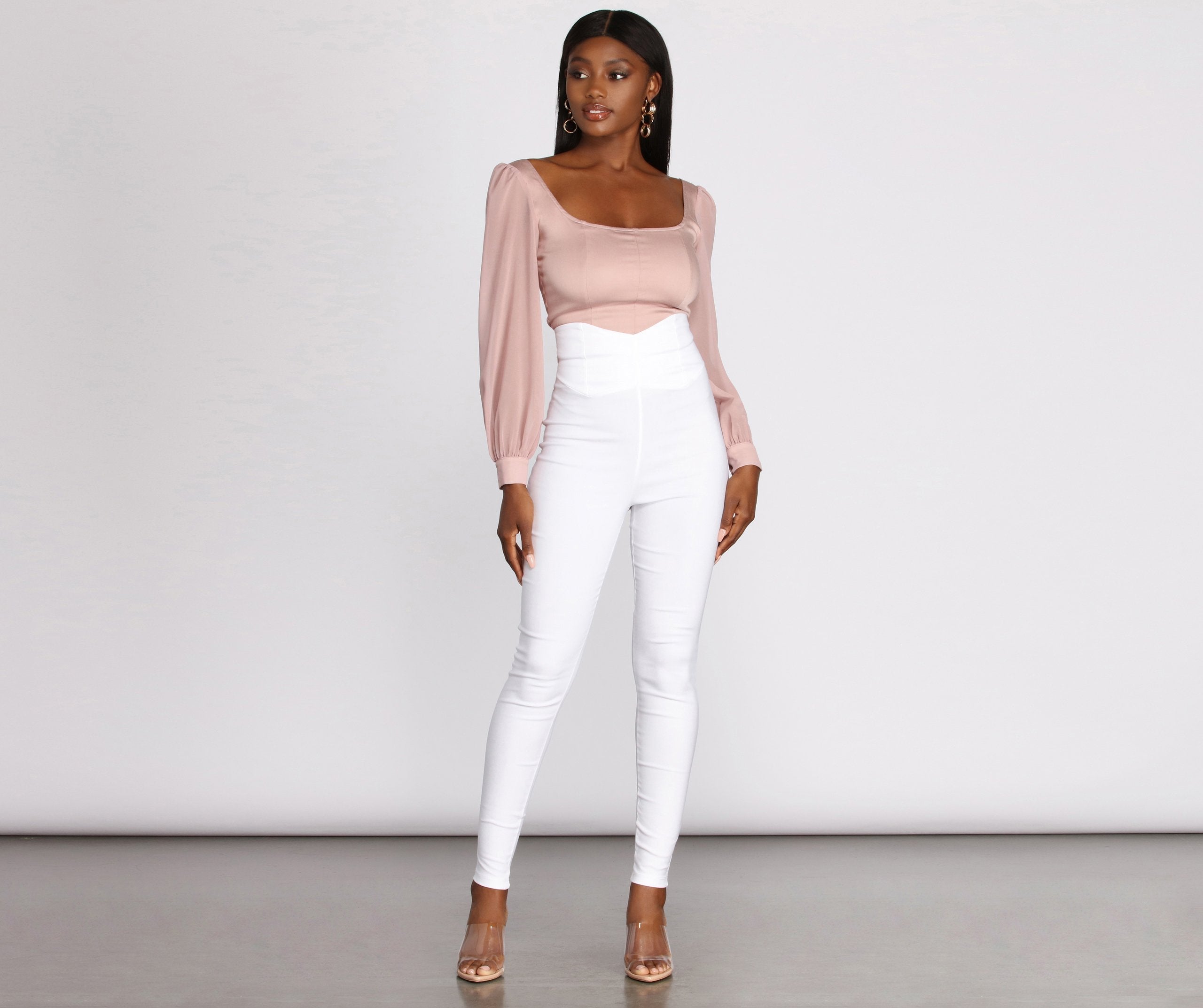 Classic Vibe High Waist Skinny Pants - Lady Occasions