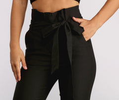 Effortless Style Tie Waist Pants - Lady Occasions