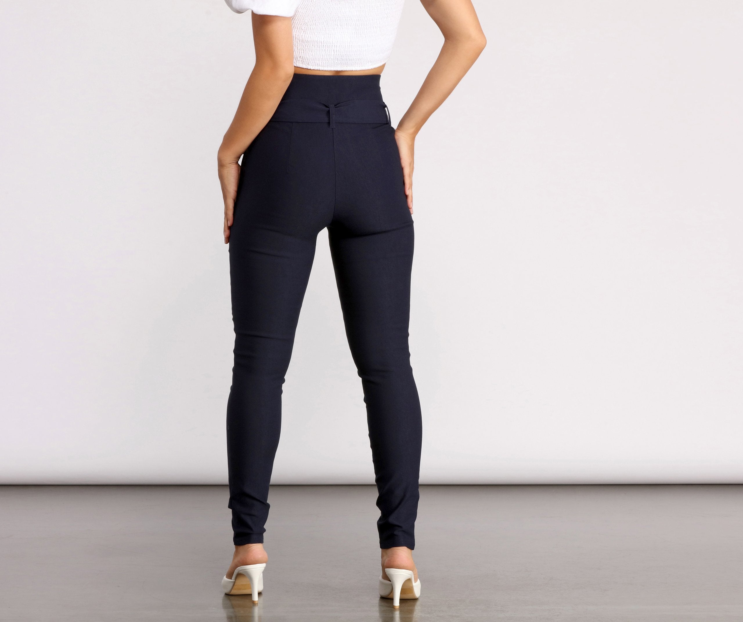 Effortless Style Tie Waist Pants - Lady Occasions